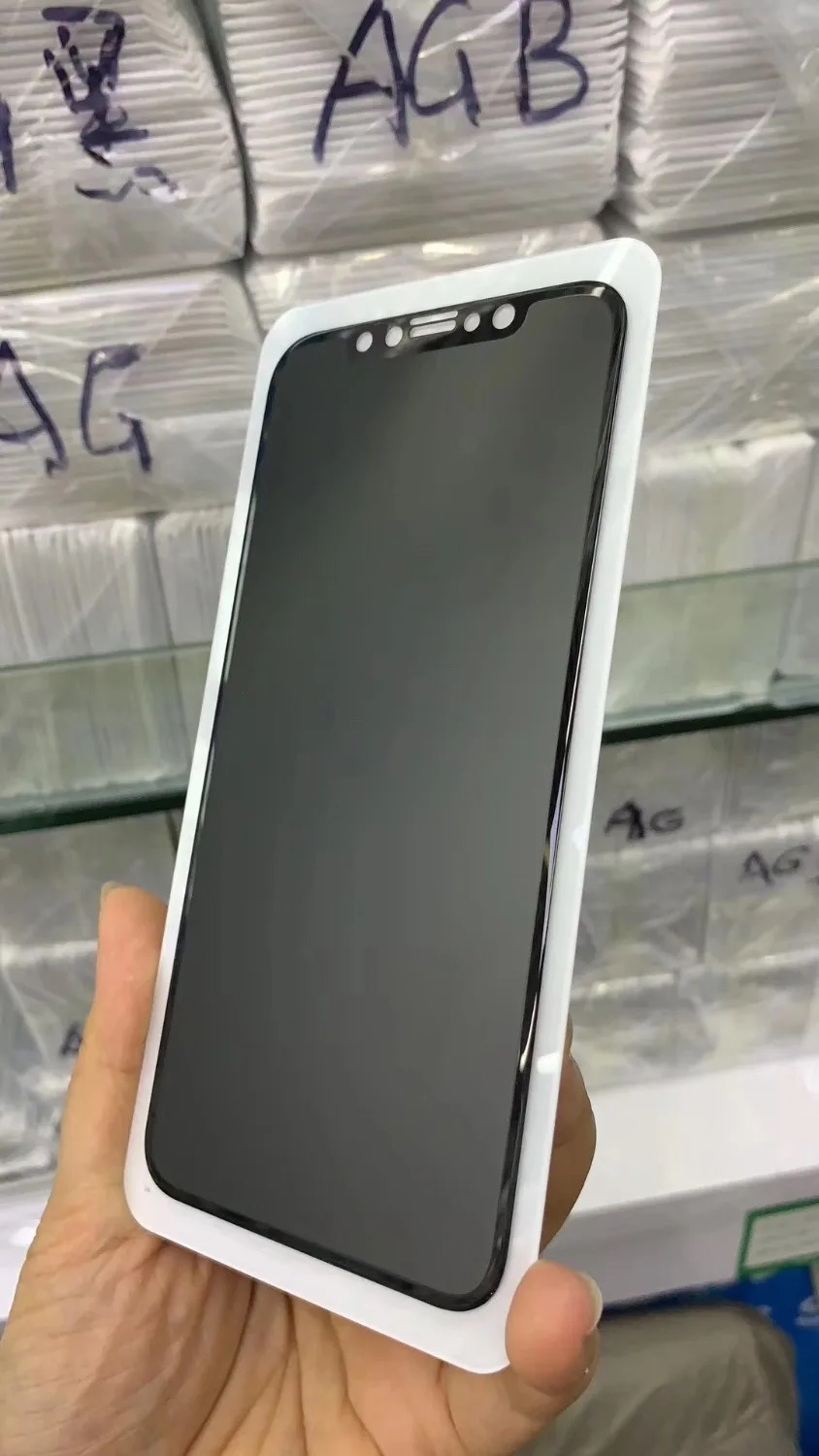 25 шт./лот антибликовое закаленное стекло экрана для iPhone X XR XS MAX Антибликовая