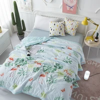new summer cool water washed cotton print summer small fresh summer cool air conditioning quilt comfort skin quality gift quilt