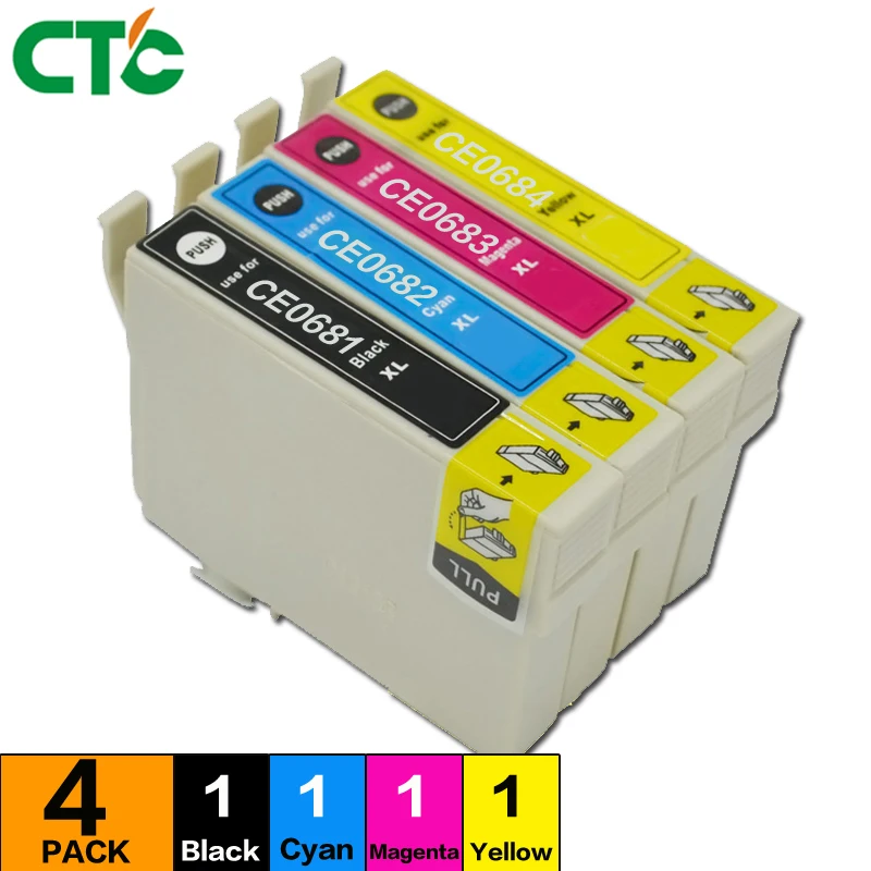 Совместимый картридж 68 XL для принтера Epson WorkForce 30 40 310 315 500 600 610 615 1100 NX215 NX300 NX305 CX5000