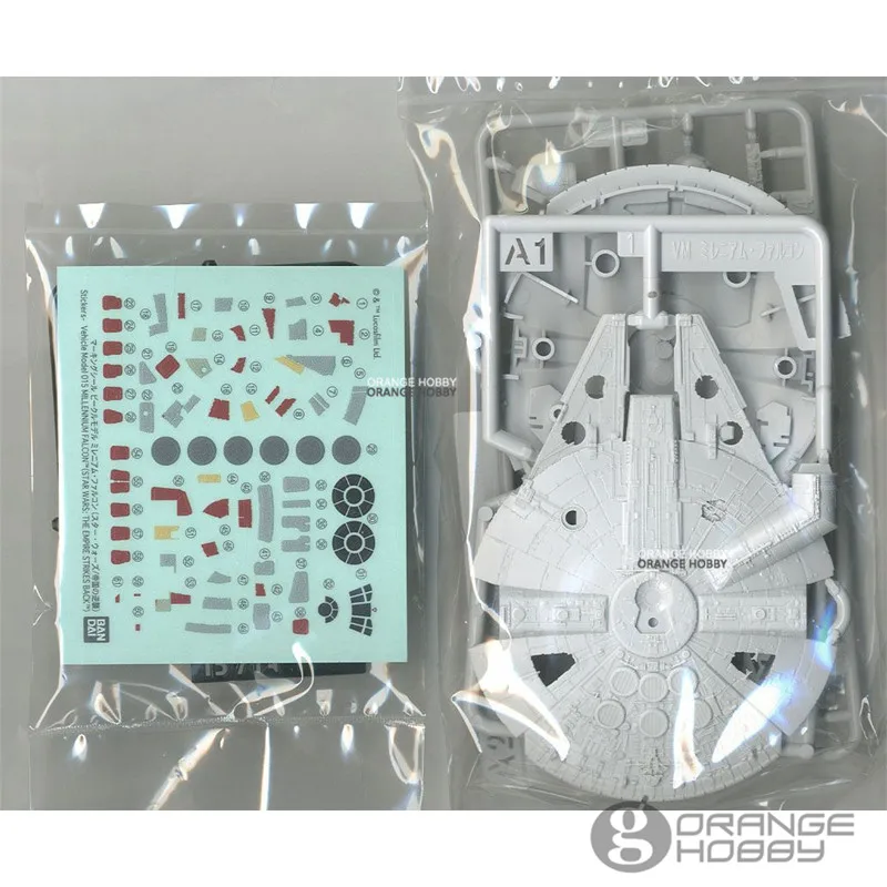 Bandai Звездные войны модель автомобиля 015 Сокол миллениума (Империя ударяет назад
