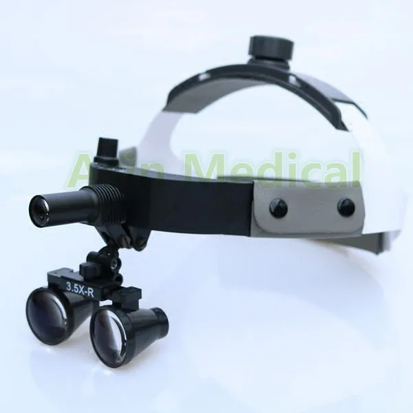 

NEW Arrival Adjustable Dental Surgical Headlight LED Headlamp Black with magnifier Medical Lab Equipments