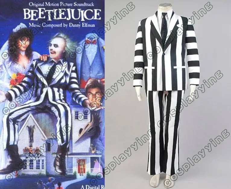 Костюм для косплея на Хэллоуин от Beetlejuice блейзер брюки рубашка галстук|cosplay