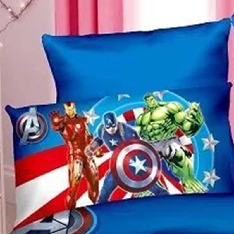 Disney marvel постельные принадлежности набор для детей декор кровати двойной размер пододеяльники один плоский лист 2-4 шт домашний текстиль с изображением мультфильма продвижение