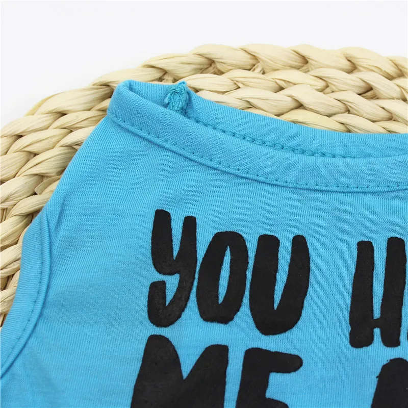 Зоотоваров Одежда с принтом в виде собак 2018 сезон весна-лето Новые Pet жилет легкая