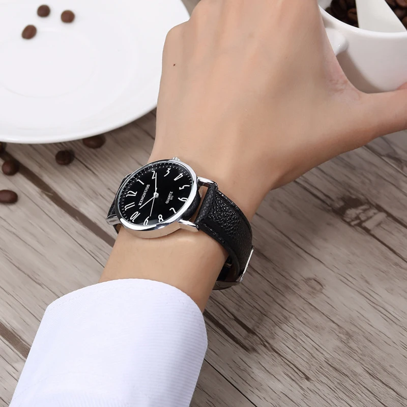 Роскошные Брендовые мужские часы модные повседневные деловые простые кварцевые