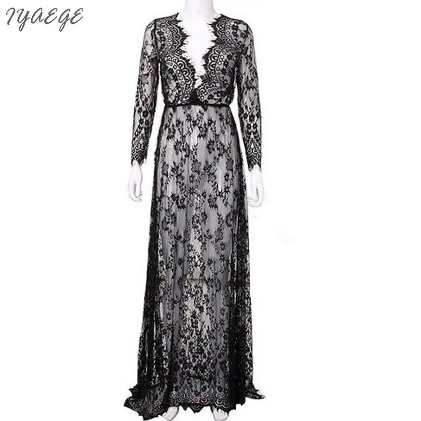 4XL Сексуальное Женское кружевное белое длинное платье комбинация женская одежда