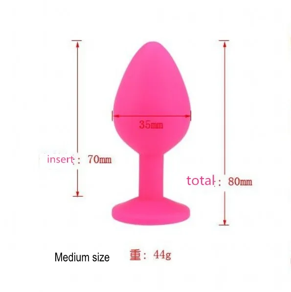 3 шт./лот сексуальная розовая силиконовая Анальная пробка секс игрушка анальные