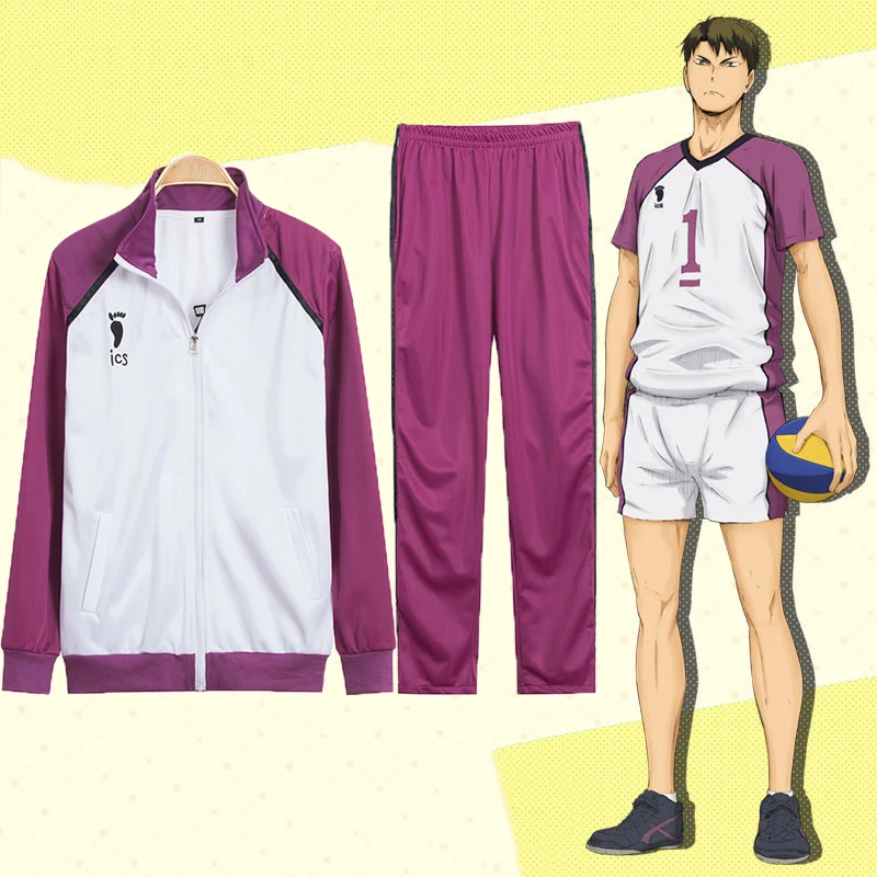 Аниме! Haikyuu! Одежда для волейбольной команды Wakatoshi Ushijima костюм косплея