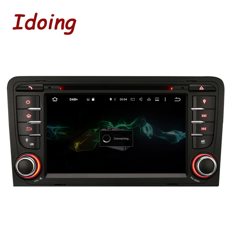 Idoing Android7.1/2G RAM/16G ROM/4 ядра/2Din для Audi A3 автомобильный dvd-плеер мультимедийное видео