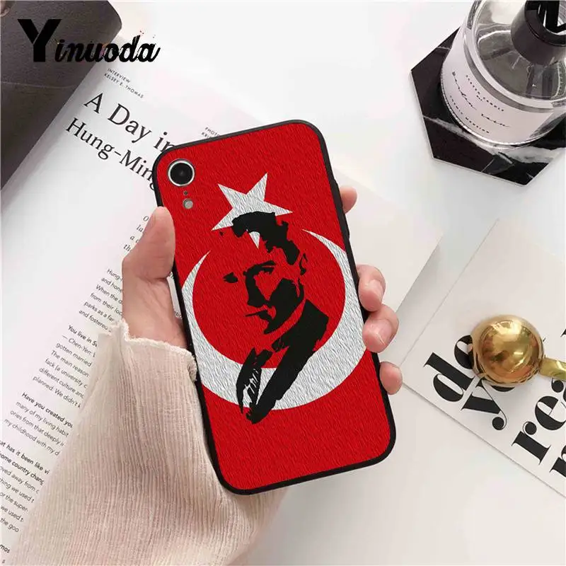 Yinuoda Турция Мустафа Kemal Ataturk чехол для телефона iPhone 8 7 6 6S 6Plus X XS MAX 5 5S SE XR 10 Чехлы 11 pro