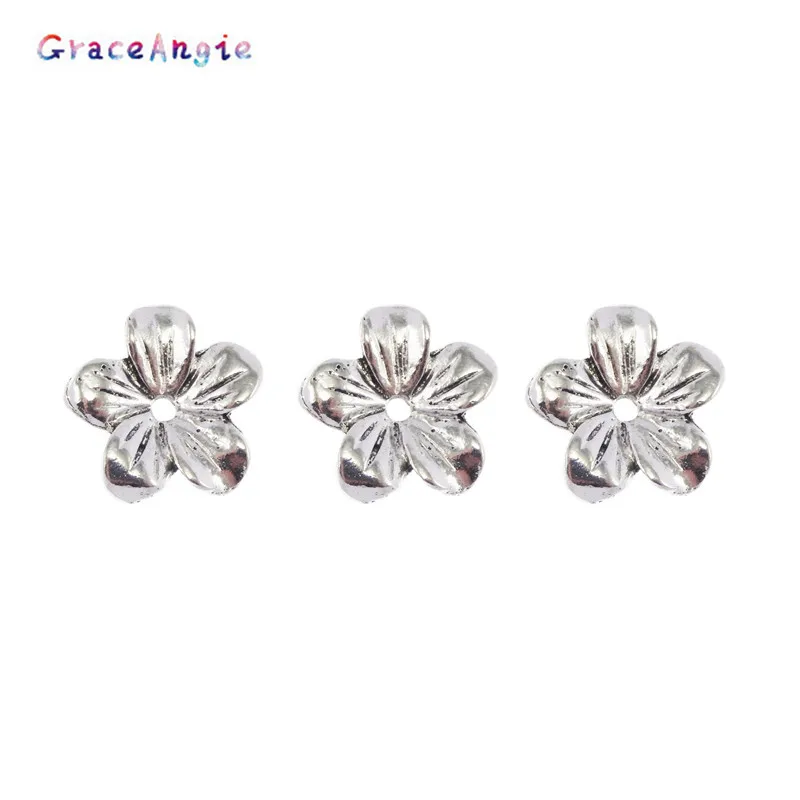 GraceAngie 80 шт. Античный стиль ювелирные изделия цветные Цветочные шапочки бусины