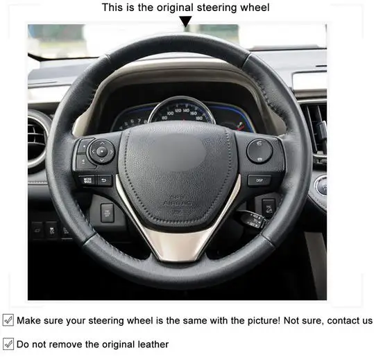Черный чехол на руль из искусственной кожи для Toyota 2013 2018 Corolla 2014 2019 iM (US) 2017