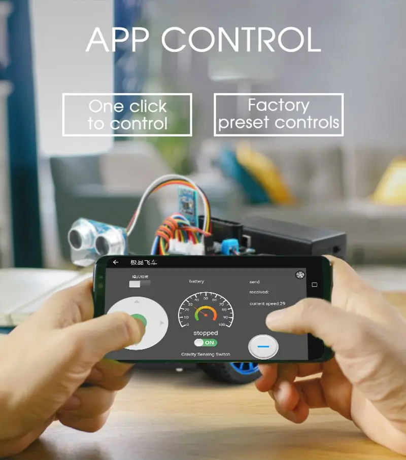 4WD умный робот автомобиль Diy для Arduino R3, стартер робототехники обучающий комплект приложение RC ствол игрушка малыш, поддержка царапин библиотеки