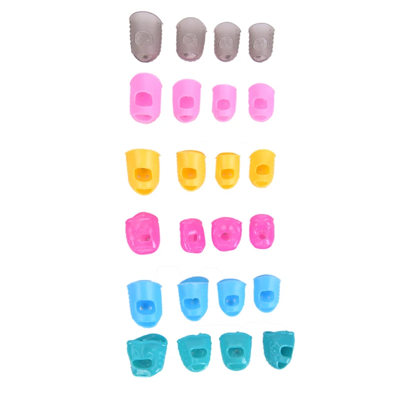 4 шт. мягкая защита для пальцев силиконовая гитара аксессуары гитары | Спорт и