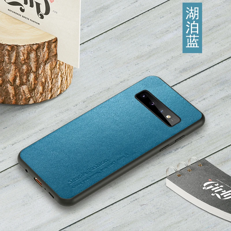 Genuine Leather Phone Cover Case for Samsung Galaxy S10 S10E S10lite S10Plus Luxury fashion Anti-fall British style phone Coque | Мобильные