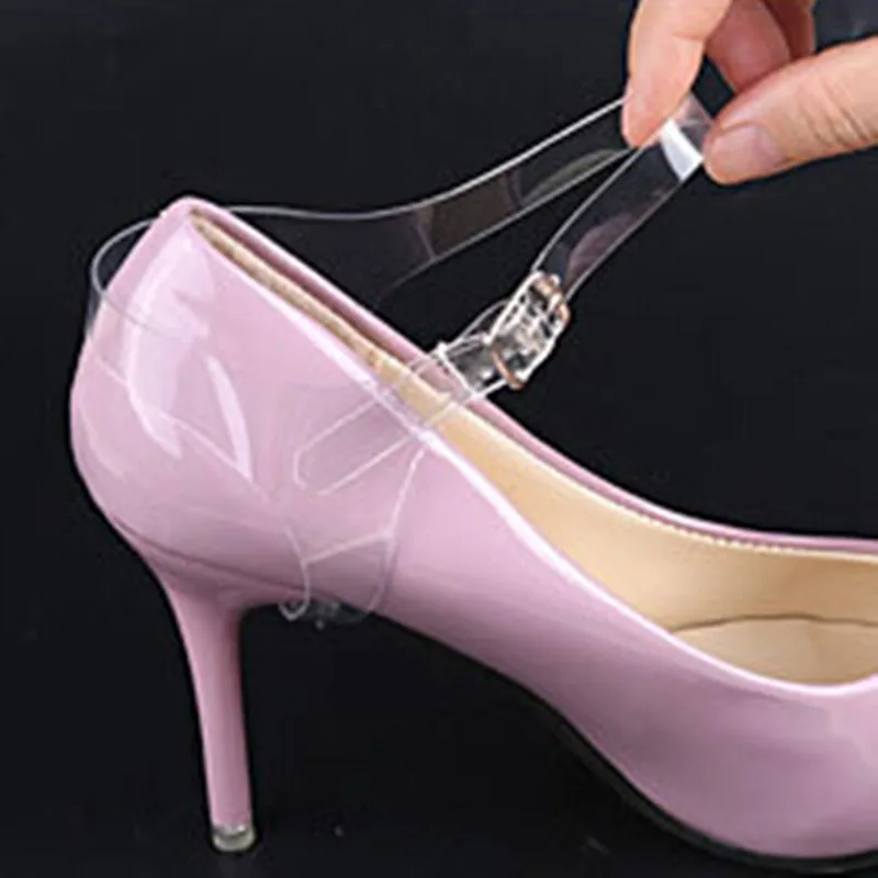 2 шт./лот Эластичные пластиковые шнурки Женская обувь на высоком каблуке с - Фото №1
