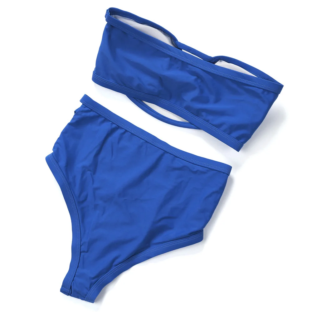 Бандо Сетки Клетке Комплект Бикини 2017 Сексуальные Купальники Женщины Высокой