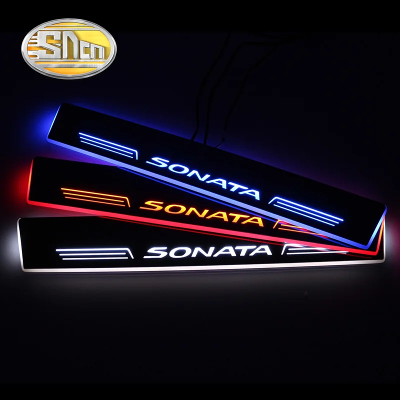 SNCN Автомобильный светодиодный дверной порог для Hyundai Sonata 2015 2016 2017 2018 ультра