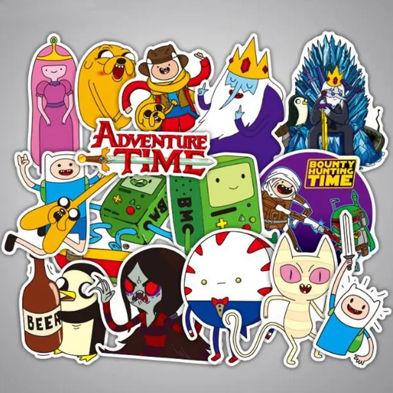 29 шт./лот аниме время приключений граффити наклейки бренды для багажа чемодан