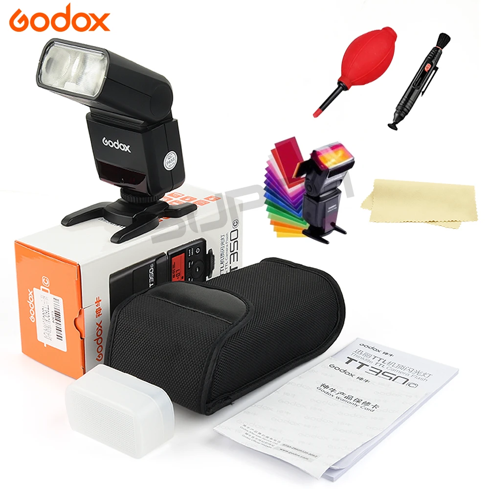 Godox TT350C Flash TTL Wireless X System Camera Speedlite GN36 1/8000s HSS 2.4G Pocket lights for Canon DSLR + Gift | Электроника