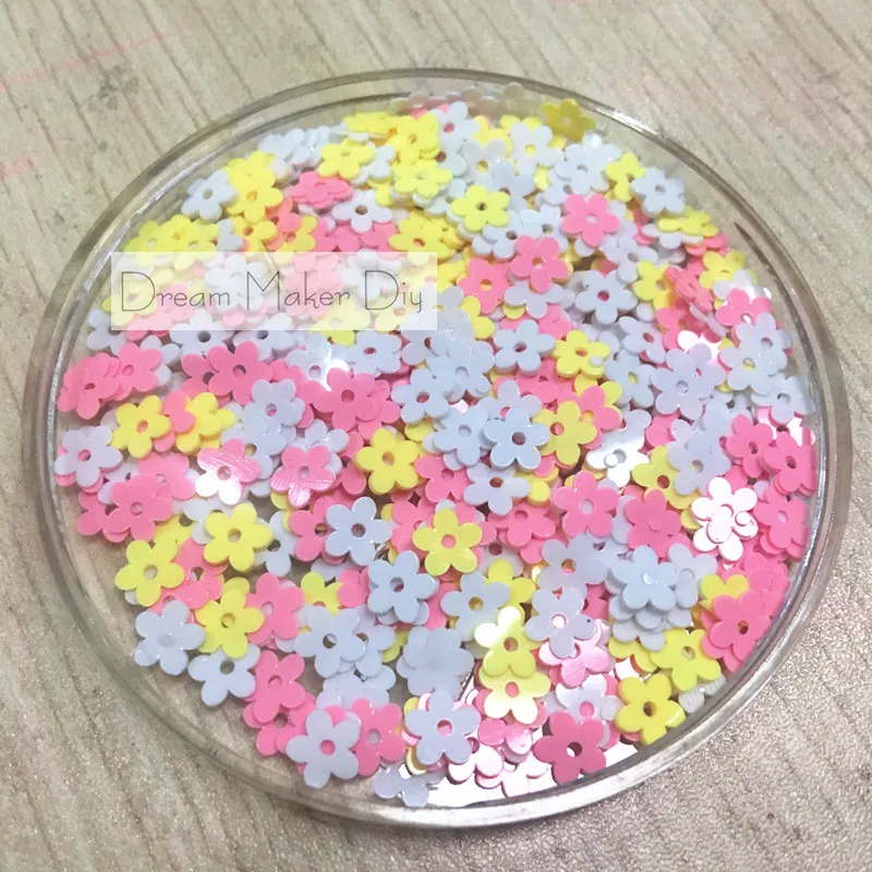 50 г (3000 шт) 6 мм цветок Форма Свободные блесток блестки шитье Свадебное Ремесло