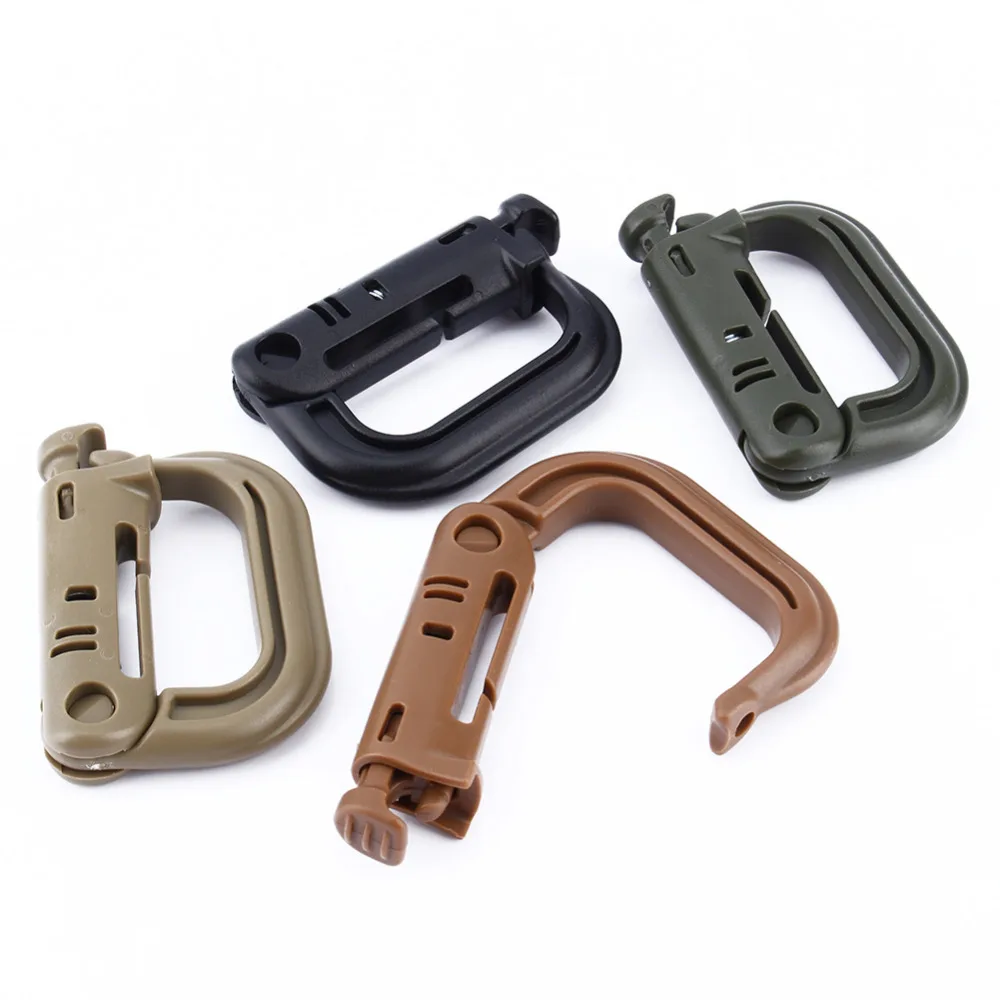 D образное кольцо из АБС пластика зажим для брелока ключей выживания кемпинга