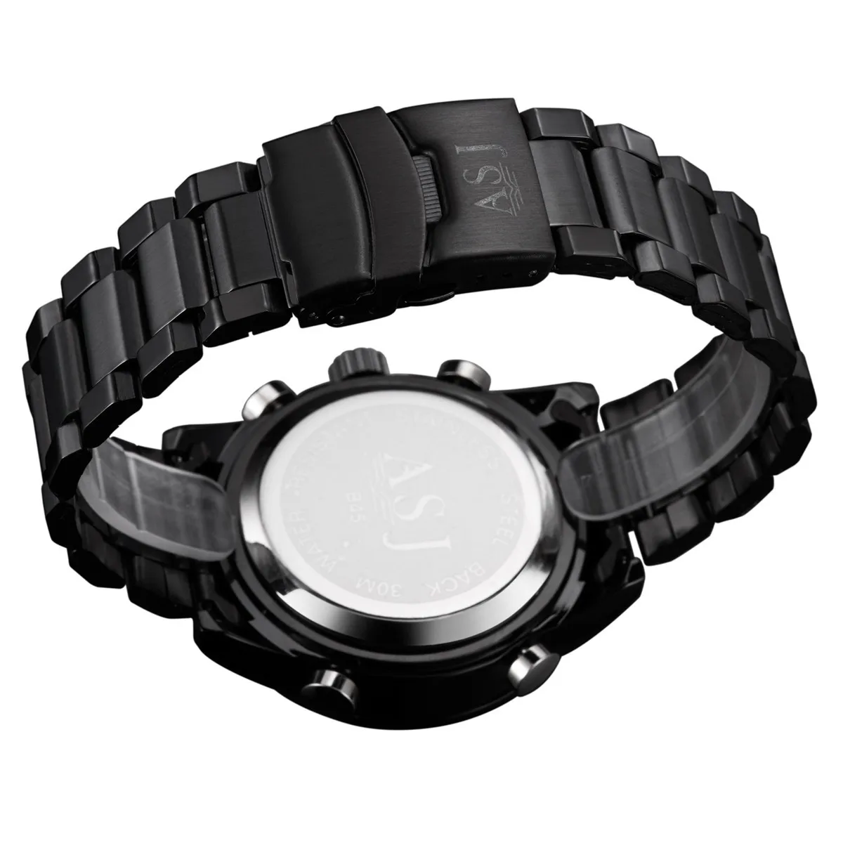 2016 горячие мужские часы ASJ Роскошные брендовые Стальные кварцевые цифровые