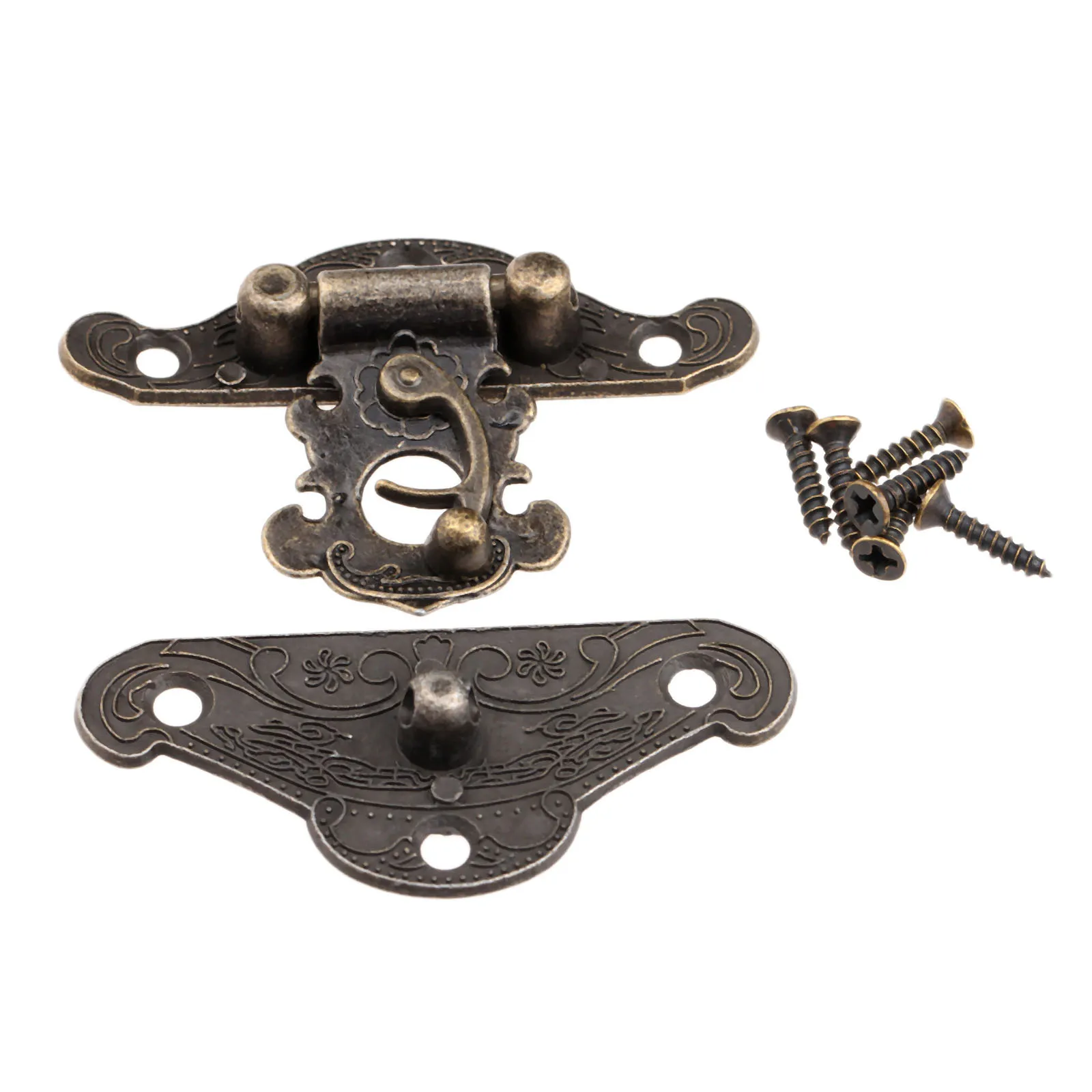 1 шт. античный бронзовый металлический замок декоративная защелка крючок подарок
