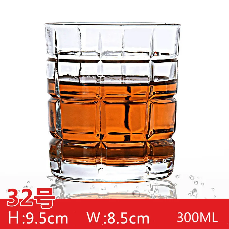 32 (300ml) Новинка, классические креативные хрустальные бокалы для вина, виски, костюм, индивидуальные европейские духи, пивной бар, стеклянная чашка, вечерние, для питья, для здоровья - Цвет: 32 (300ml)