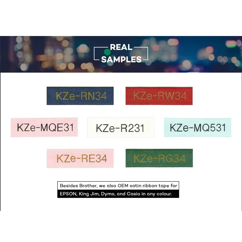 Tze-R531 атласная лента черного цвета на небесно-голубых лентах 12 мм * 4 м совместимый