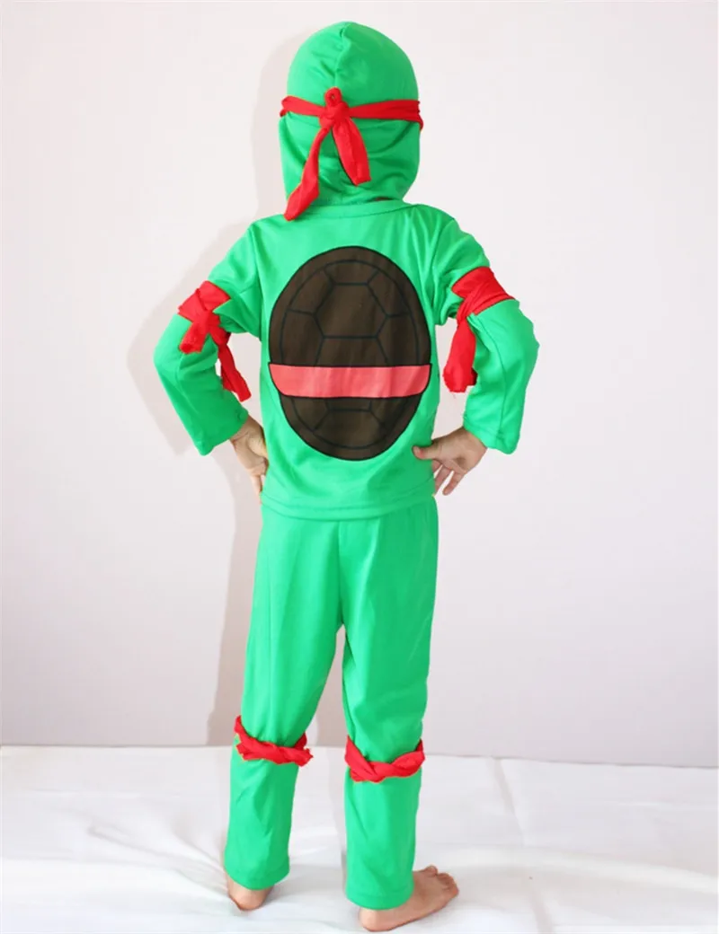 Детский зеленый костюм Leo/Ninja Muscle Ranger Ben The Incredibles, костюм на Хэллоуин для мальчиков, вечерние костюмы для косплея, комплект одежды