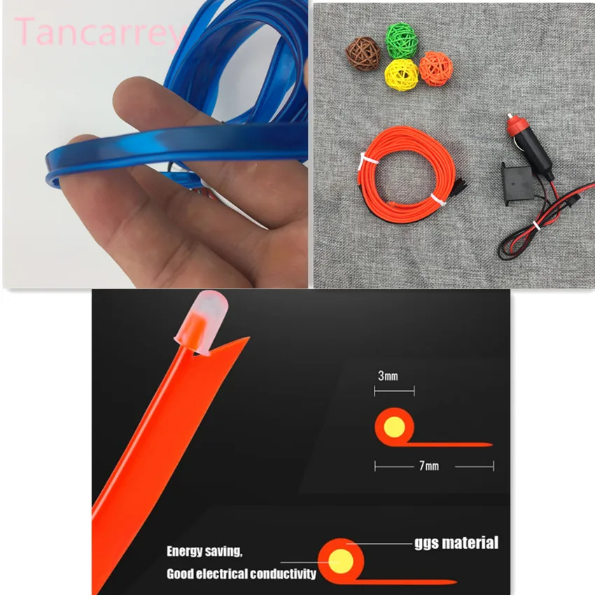 2017 новые горячие автомобильные интерьерные атмосферные огни для Lada Granta Kalina Priora