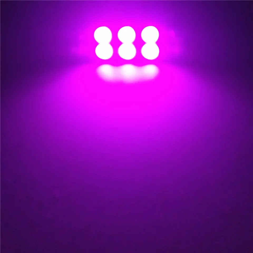 СВЕТОДИОДНЫЙ Автомобильный двухигольный светильник фиолетового цвета 12 В (2*3*5050