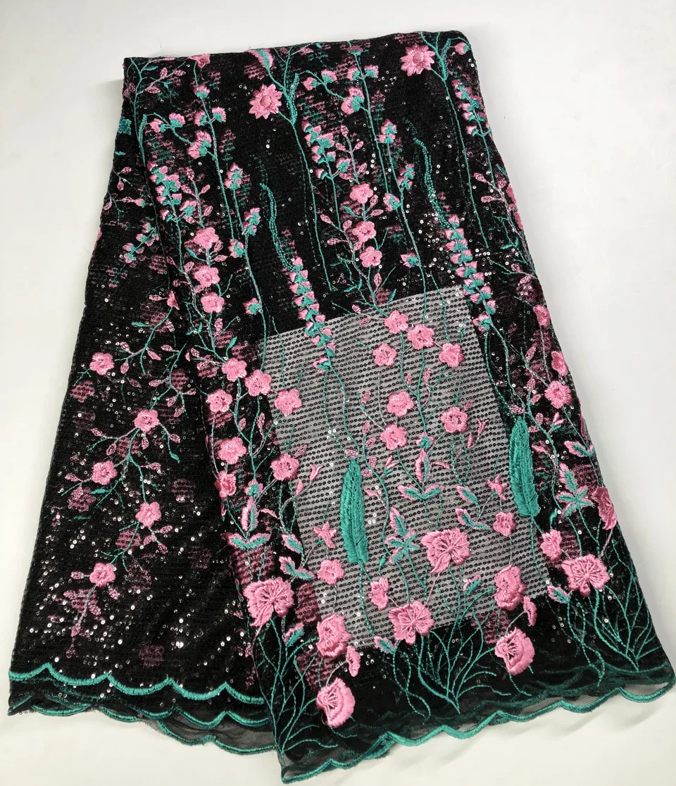 Лидер продаж в африканском стиле Блёстки Кружево Ткань Высокое качество шнур