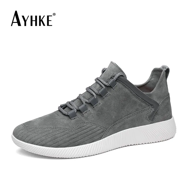 AYHKE Casual Men ShoesSpring Summer Male Footwear Black Brown Gray | Обувь