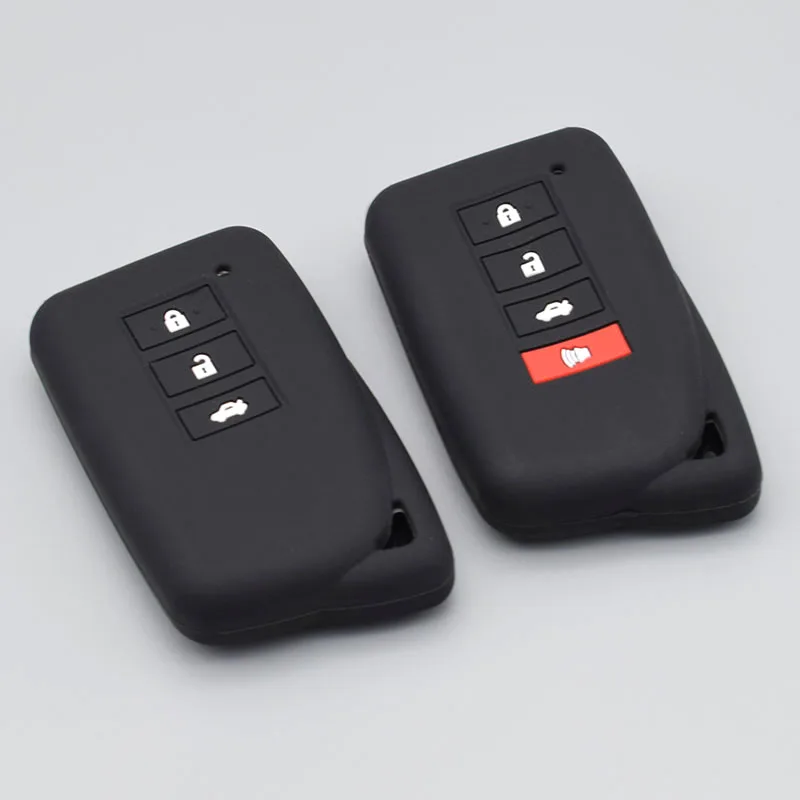 

3/4 button car key protector for Lexus IS ES GS NX GX RX LX RC 200 250 300 350 2014 2015 2016 silicone Keyless fob cover case