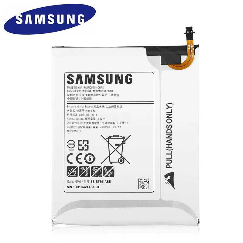 Samsung Оригинальный планшет Батарея EB BT561ABE для samsung Galaxy Tab E T560 T561 SM Аутентичные