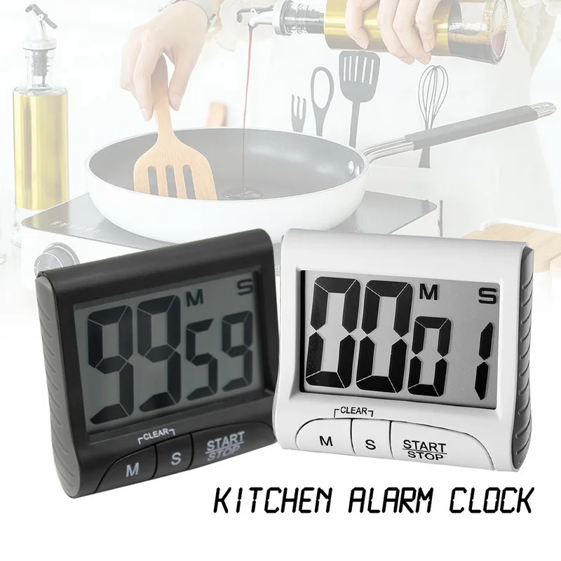 1PCs Multifunctional Kitchen Timer Portable Digital Cooking Clock With Count Up And Countdown Memory Function For | Дом и сад