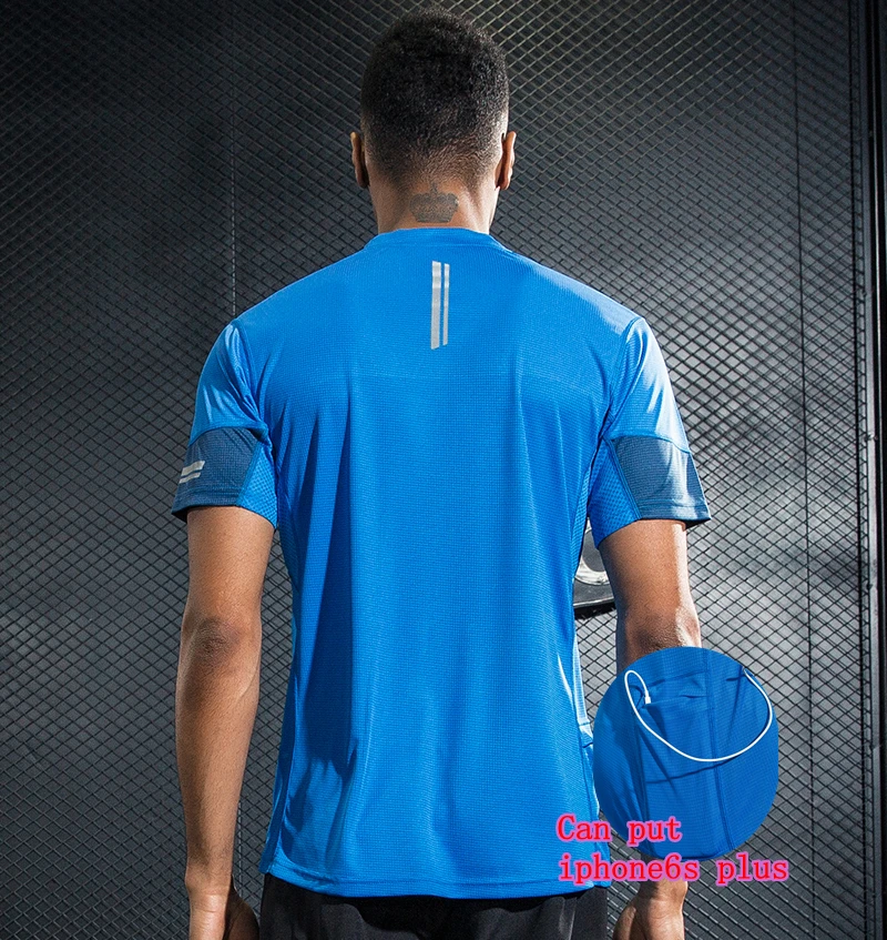 Футболка для мужчин фитнес Кроссфит тренировки Топы эластичные рубашки бега