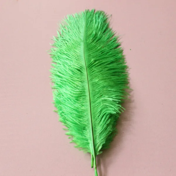 green 10 шт. натуральные страусиные перья 15-20 см/6-8 дюймов Свадебные украшения вечерние торжественные реквизиты - Цвет: green