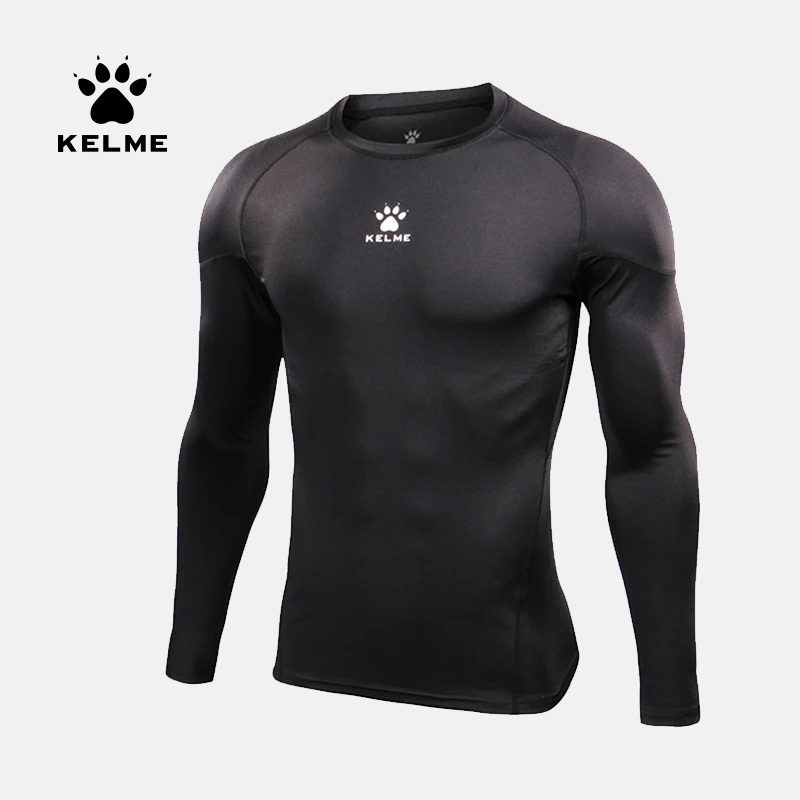 

KELME Men Running t-shirt Sports tights Compression Fitness Shirts Training Quick-drying Crossfit Mens Elasticity KMC160030