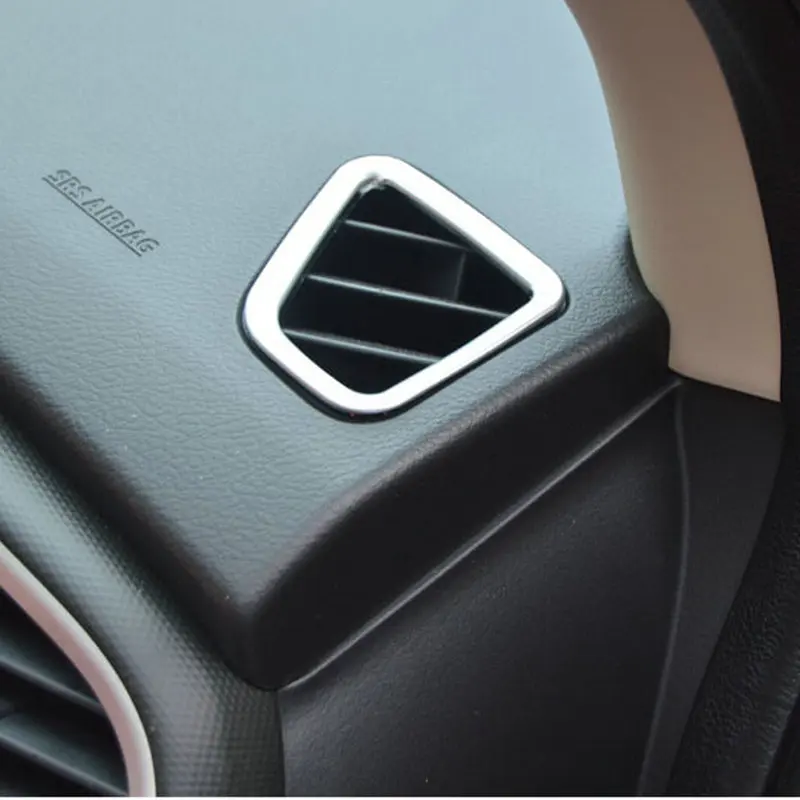 2 шт. хромированная ABS Автомобильная накладка на выход кондиционера для SUZUKI1 SX4 S