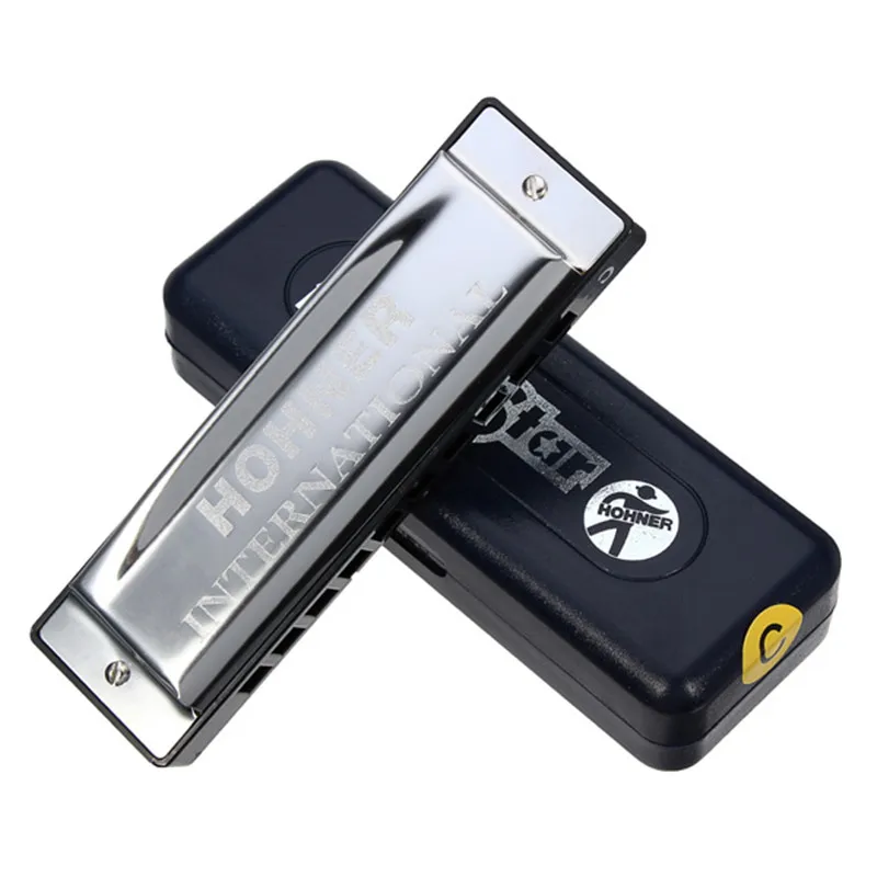 Высококачественная серебряная звезда HOHNER C Key 10 отверстий блюз джаз губная