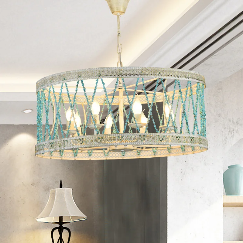

Creative loft modern stone pendant light LED E14 simple vintage Nordic hanging lamp for living room bedroom kitchen restaurant