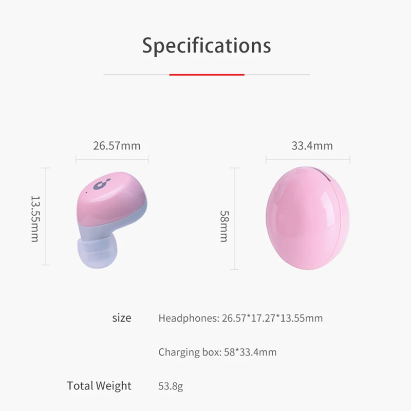 A8 TWS Bluetooth 5 0 наушники настоящие беспроводные 3D стерео гарнитура портативная для