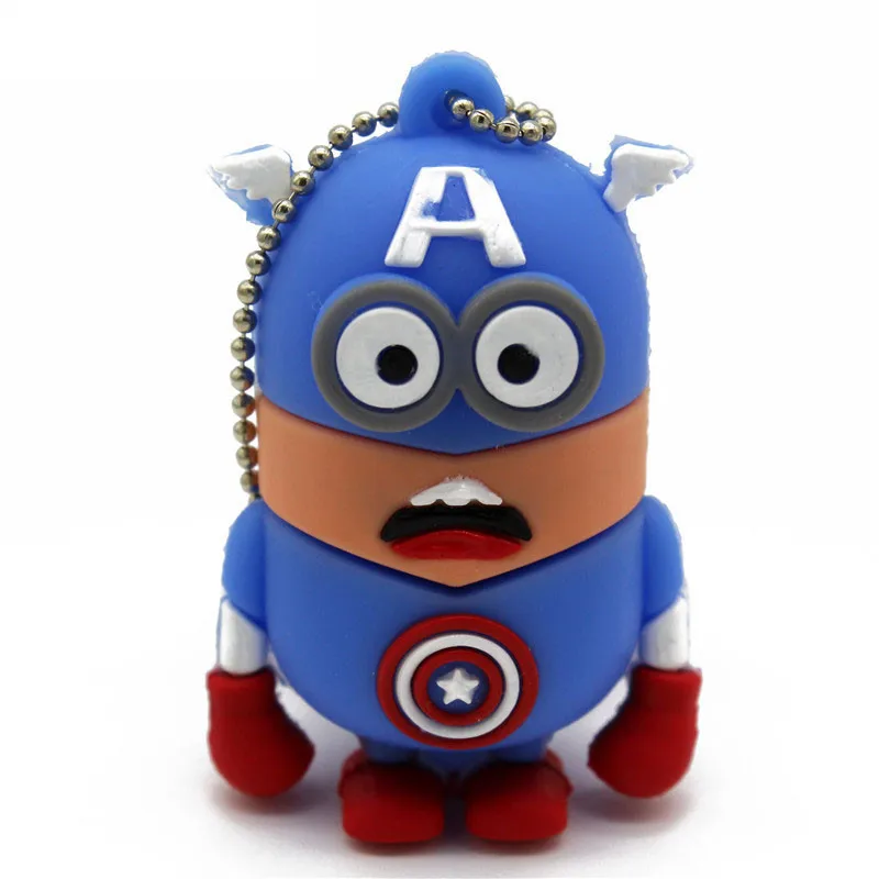 CartoonsBest подарок супергерой Мститель/Супермен/Бэтмен/Человек паук Флешка Usb 2 0 8G 16G