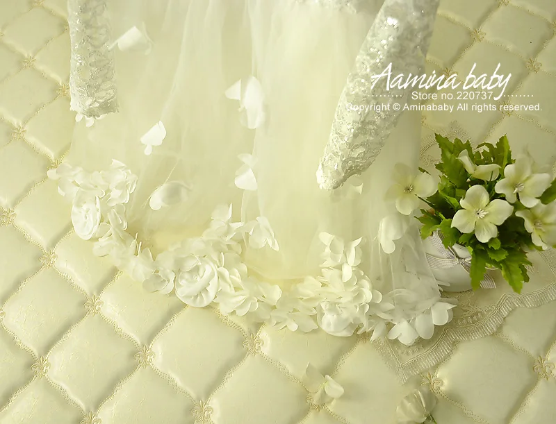 [aamina] Sliver Flowers Girls Dresses Summer 2017 Kids Clothes wholesale China Clothing 5pcslot #3541-3 | Детская одежда и обувь