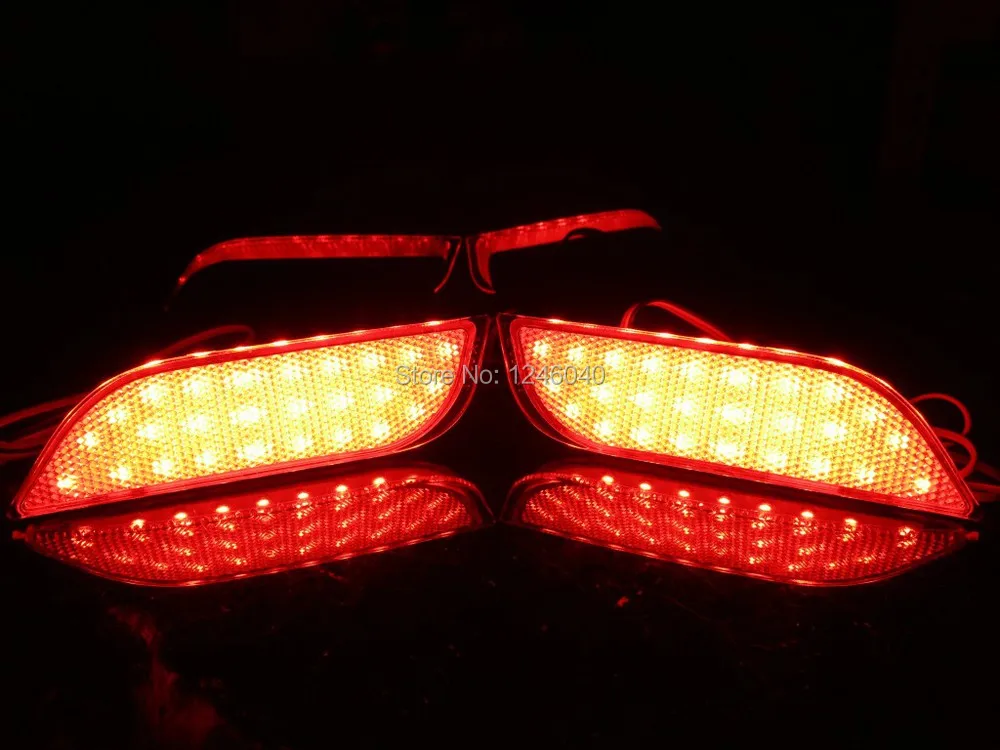 Красный светоотражатель для заднего бампера стоп сигнал светодиодный
