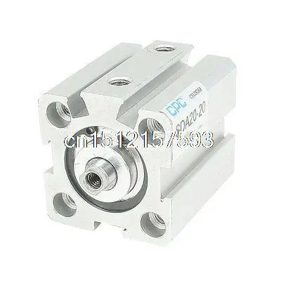 

20mm Bore Diameter 20mm Stroke Single Rod Aluminum Alloy Air Cylinder SDA20x20