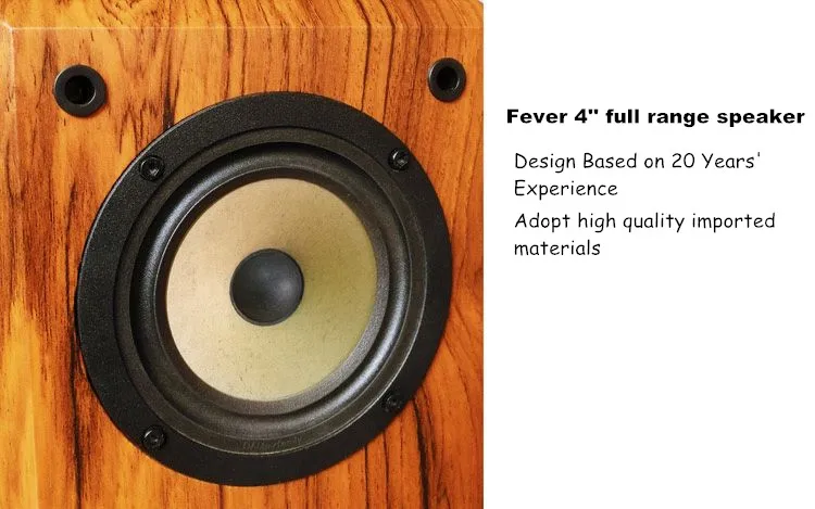 4-дюймовый полный высокочастотных динамиках премиум-лихорадка hifi полочная динамик человеческим голосом коробка 2,0 Пассивный Динамик для вакуумной трубки amplfier 2 шт./лот
